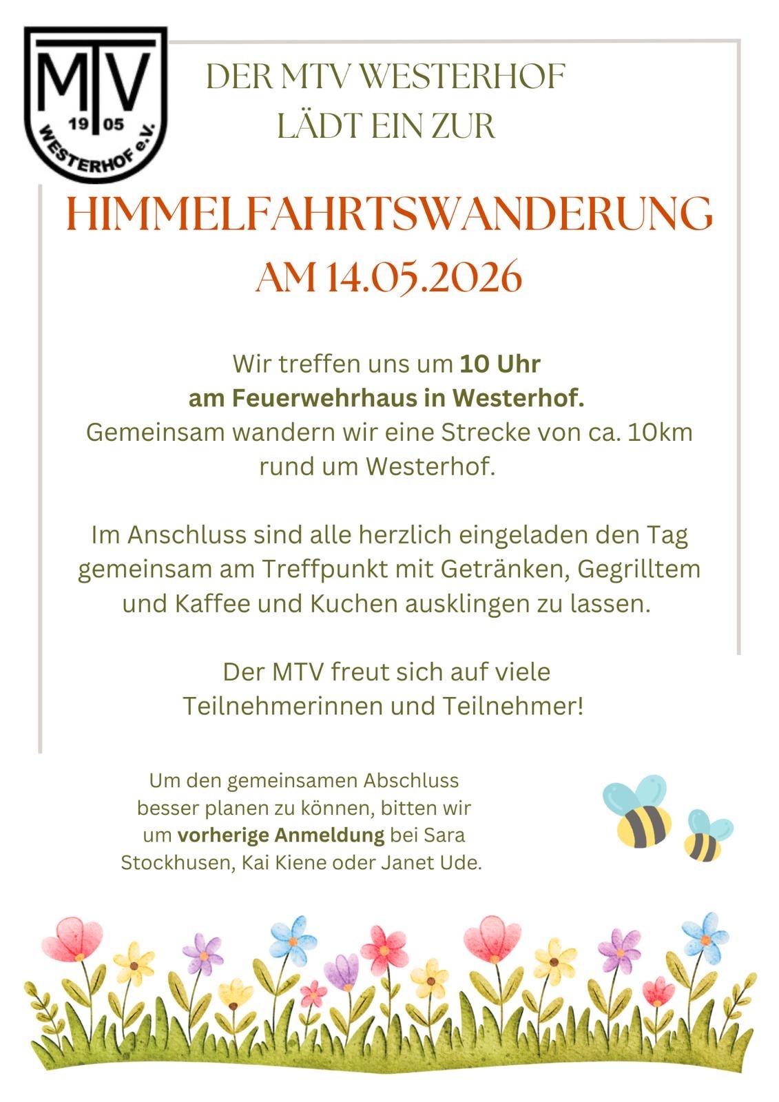 Himmelfahrtwanderung 2026